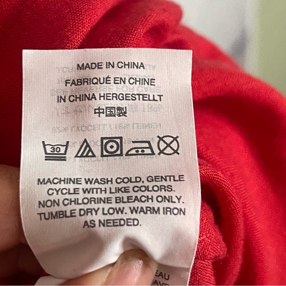 J.Crew Scalloped Red Linen Blend Romper Sz XXL - Picture 10 of 10